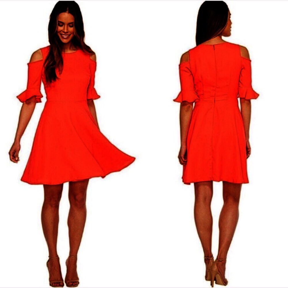 NWT CeCe Cold Shoulder Emma Dress Size 12 - Picture 8 of 8
